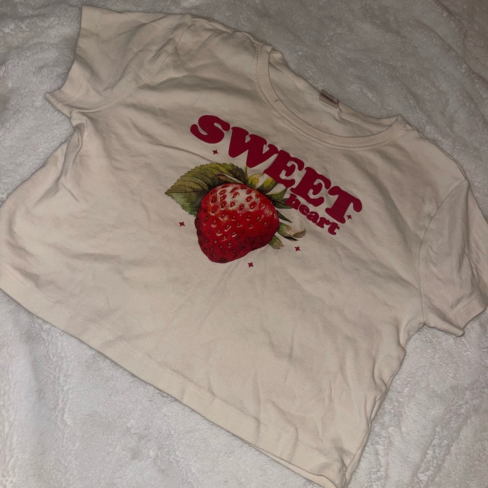 Sweetheart Cream Crop Top